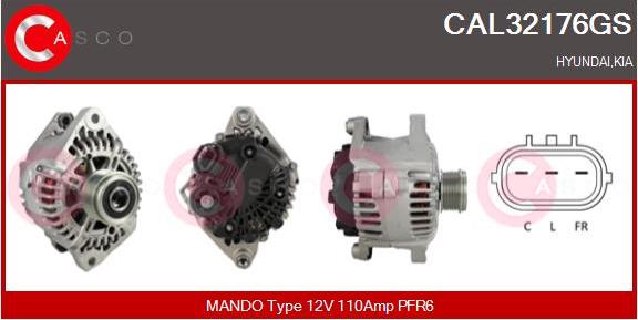 Casco CAL32176GS - Генератор abcparts.ee