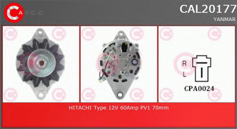 Casco CAL20177 - Генератор abcparts.ee