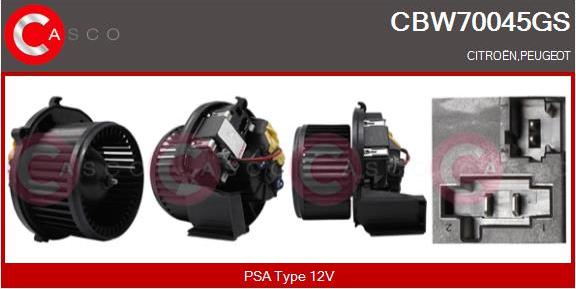 Casco CBW70045GS - Вентилятор салона abcparts.ee