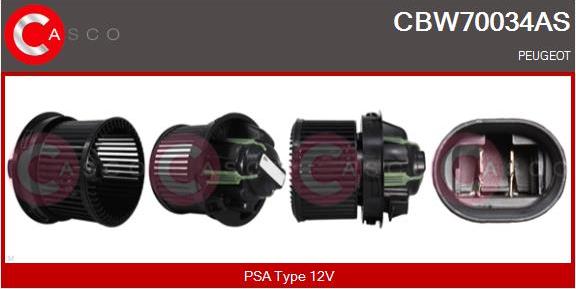 Casco CBW70034AS - Вентилятор салона abcparts.ee