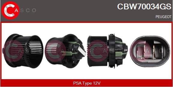 Casco CBW70034GS - Вентилятор салона abcparts.ee