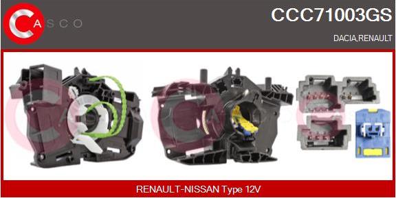 Casco CCC71003GS - Витая пружина, подушка безопасности abcparts.ee