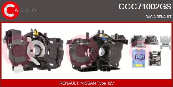 Casco CCC71002GS - Витая пружина, подушка безопасности abcparts.ee