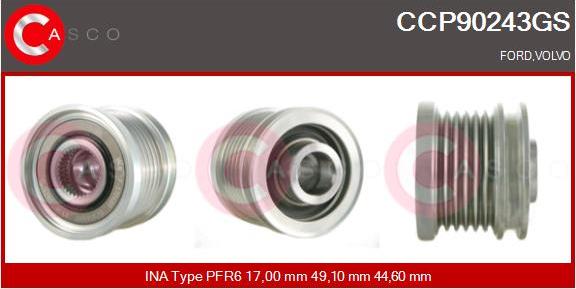 Casco CCP90243GS - Шкив генератора, муфта abcparts.ee
