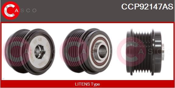 Casco CCP92147AS - Шкив генератора, муфта abcparts.ee
