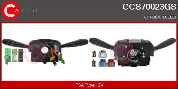 Casco CCS70023GS - Выключатель на рулевой колонке abcparts.ee