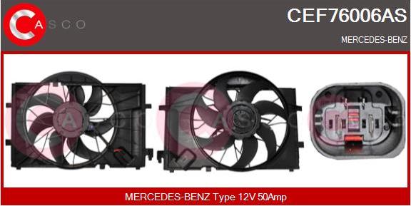 Casco CEF76006AS - Электродвигатель, вентилятор радиатора abcparts.ee