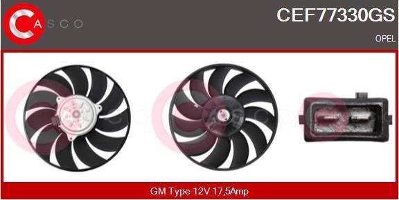 Casco CEF77330GS - Вентилятор, охлаждение двигателя abcparts.ee