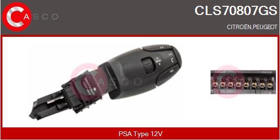 Casco CLS70807GS - Переключатель управления, сист. регулирования скорости abcparts.ee