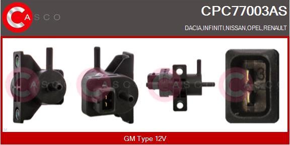 Casco CPC77003AS - Преобразователь давления ОГ, EGR abcparts.ee