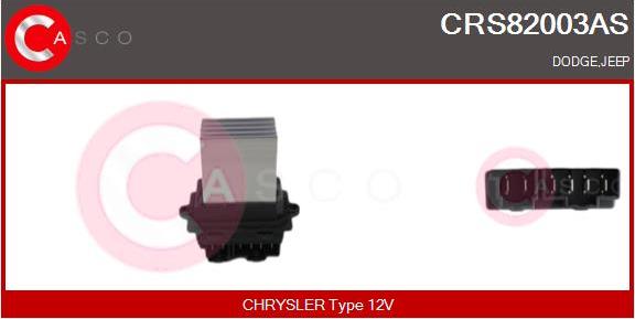Casco CRS82003AS - Сопротивление, реле, вентилятор салона abcparts.ee