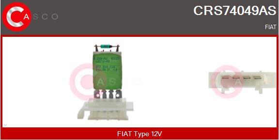 Casco CRS74049AS - Сопротивление, реле, вентилятор салона abcparts.ee