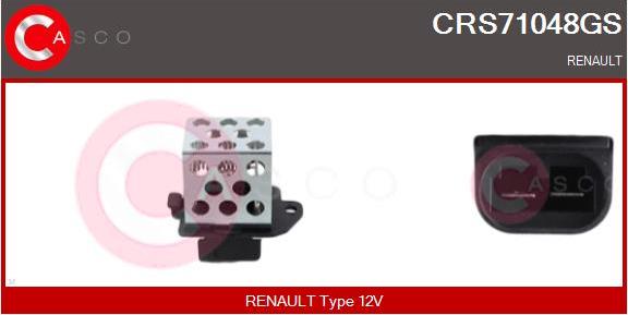 Casco CRS71048GS - Дополнительный резистор, электромотор - вентилятор радиатора abcparts.ee
