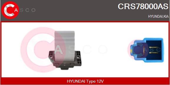 Casco CRS78000AS - Сопротивление, реле, вентилятор салона abcparts.ee