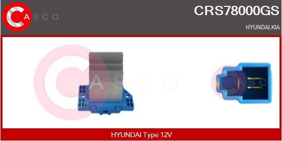 Casco CRS78000GS - Сопротивление, реле, вентилятор салона abcparts.ee
