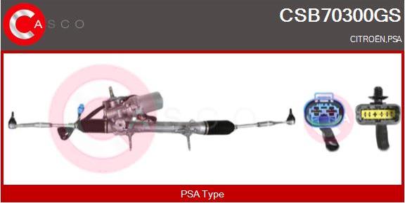 Casco CSB70300GS - Рулевой механизм, рейка abcparts.ee