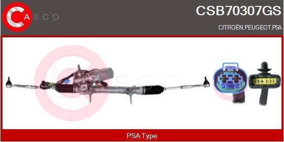 Casco CSB70307GS - Рулевой механизм, рейка abcparts.ee