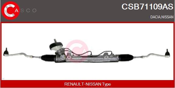 Casco CSB71109AS - Рулевой механизм, рейка abcparts.ee