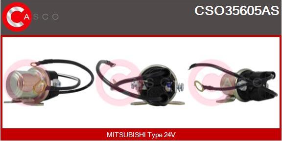 Casco CSO35605AS - Тяговое реле, соленоид, стартер abcparts.ee