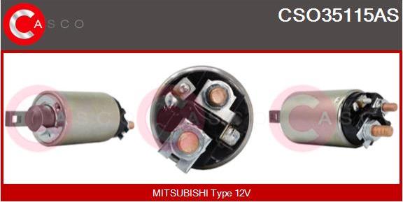Casco CSO35115AS - Тяговое реле, соленоид, стартер abcparts.ee