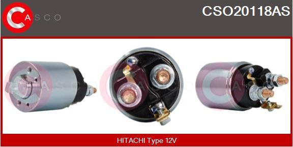 Casco CSO20118AS - Тяговое реле, соленоид, стартер abcparts.ee