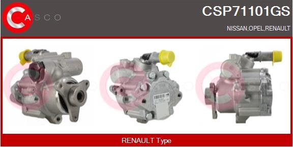 Casco CSP71101GS - Гидравлический насос, рулевое управление, ГУР abcparts.ee