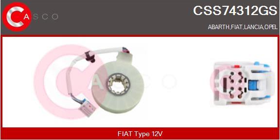 Casco CSS74312GS - Датчик угла поворота руля abcparts.ee