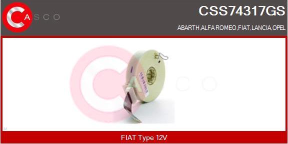 Casco CSS74317GS - Датчик угла поворота руля abcparts.ee