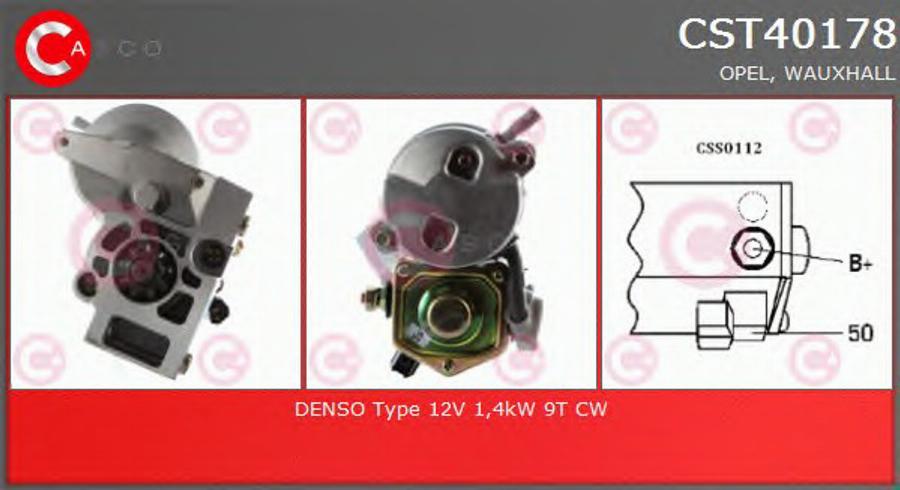 Casco CST40178 - Стартер abcparts.ee