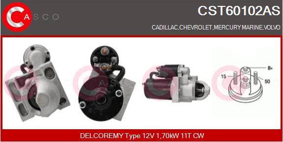 Casco CST60102AS - Стартер abcparts.ee