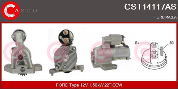 Casco CST14117AS - Стартер abcparts.ee