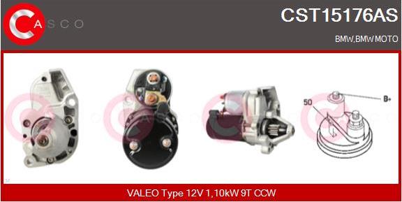 Casco CST15176AS - Стартер abcparts.ee