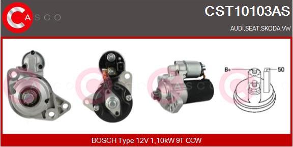 Casco CST10103AS - Стартер abcparts.ee