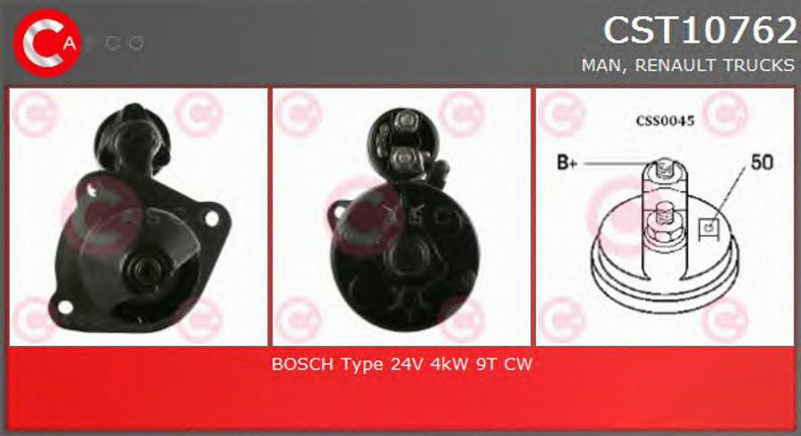Casco CST10762 - Стартер abcparts.ee