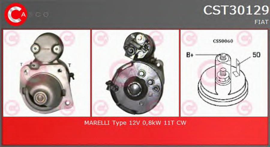 Casco CST30129 - Стартер abcparts.ee