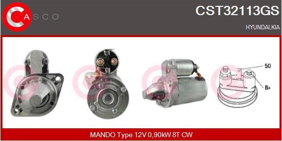Casco CST32113GS - Стартер abcparts.ee