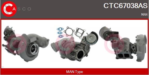 Casco CTC67038AS - Турбина, компрессор abcparts.ee