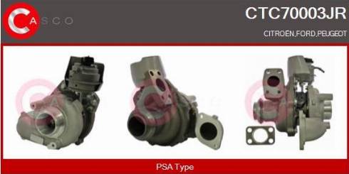 Casco CTC70003JR - Турбина, компрессор abcparts.ee