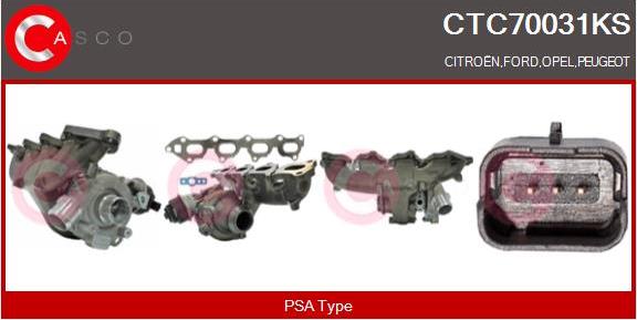 Casco CTC70031KS - Турбина, компрессор abcparts.ee