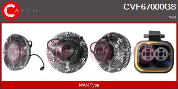 Casco CVF67000GS - Сцепление, вентилятор радиатора abcparts.ee