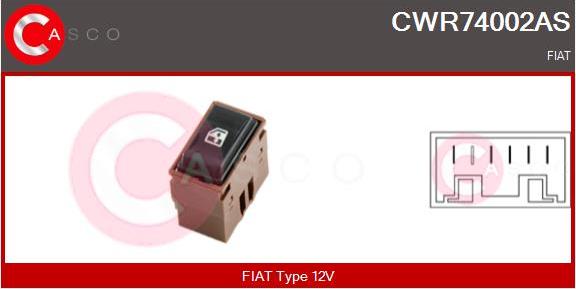 Casco CWR74002AS - Выключатель, стеклоподъемник abcparts.ee