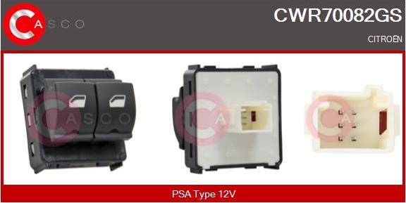 Casco CWR70082GS - Выключатель, стеклоподъемник abcparts.ee