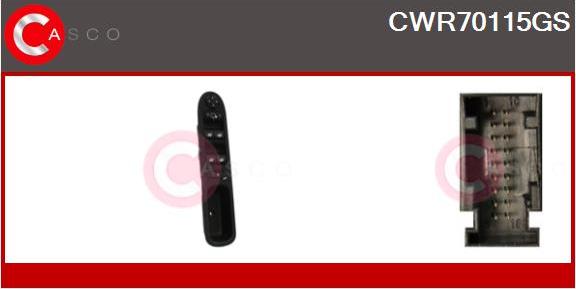 Casco CWR70115GS - Выключатель, стеклоподъемник abcparts.ee