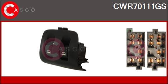 Casco CWR70111GS - Выключатель, стеклоподъемник abcparts.ee