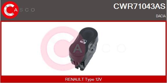 Casco CWR71043AS - Выключатель, стеклоподъемник abcparts.ee