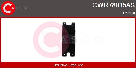 Casco CWR78015AS - Выключатель, стеклоподъемник abcparts.ee