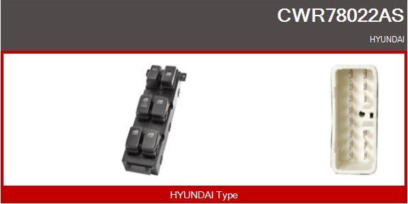 Casco CWR78022AS - Выключатель, стеклоподъемник abcparts.ee