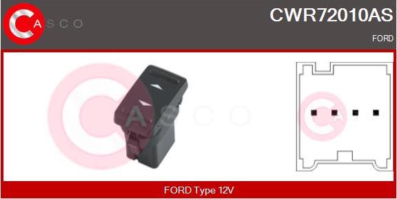 Casco CWR72010AS - Выключатель, стеклоподъемник abcparts.ee