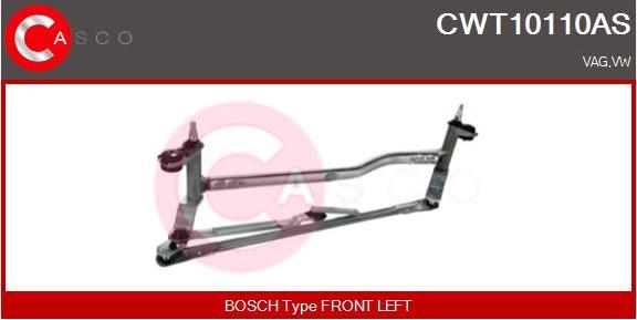 Casco CWT10110AS - Система тяг и рычагов привода стеклоочистителя abcparts.ee