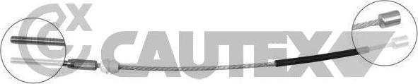 Cautex 489066 - Тросик, cтояночный тормоз abcparts.ee